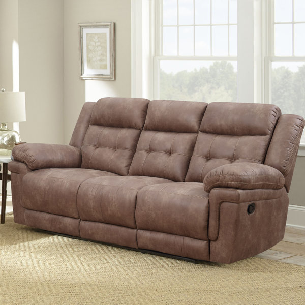 Lark Manor Elida 88'' Pillow Top Arm Reclining Sofa & Reviews Wayfair
